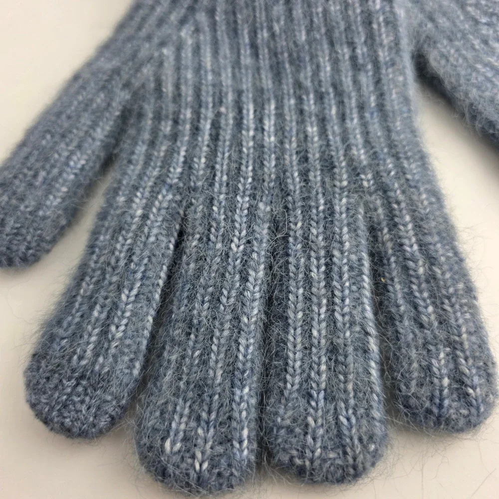 Time and Tru Striped Touchscreen Gloves Blue Winter Accessory‎